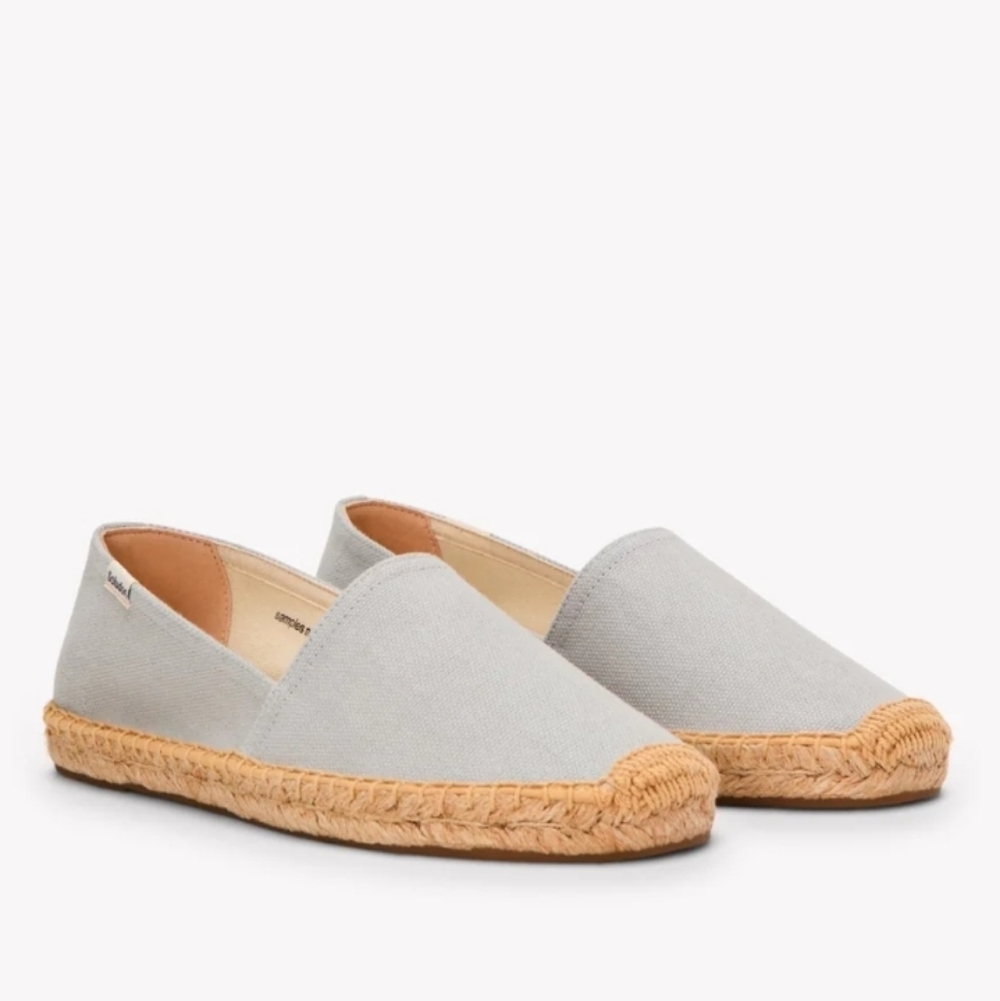 Soludos The Dali Original Espadrille Piedra Gray Blue Espadrilles Size EU 39
